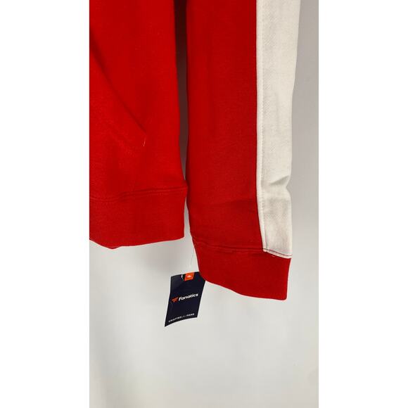 Fanatics Wisconsin Badgers Mens Gametime Pullover Hoodie Size Small Red Flawed - Picture 4 of 12